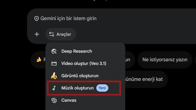 Google’dan sürpriz hamle: Gemini'ye müzik oluşturun seçeneği geldi!