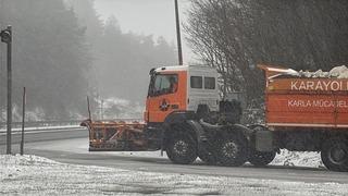 Bolu Dağı’nda kar yağışı başladı