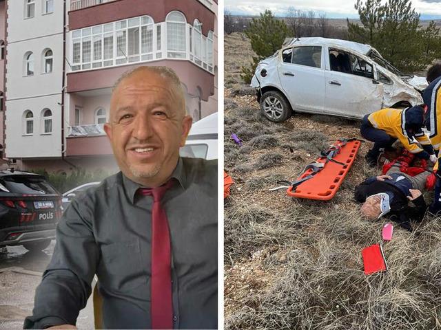 Eşini bı&ccedil;aklayarak ağır yaraladı, ka&ccedil;arken kaza yaparak Hayatını kaybetti