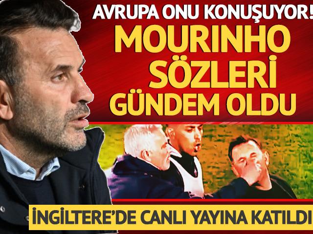 Avrupa onu konuşuyor! Okan Buruk İngiltere'de canlı yayına katıldı, Mourinho s&ouml;zleri g&uuml;ndem oldu
