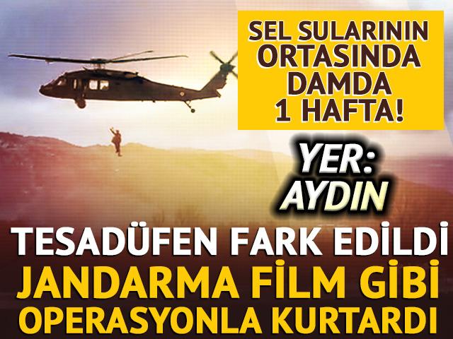 1 hafta boyunca mahsur kalmış! Tesad&uuml;fen fark edildi, helikopterle kurtarıldı