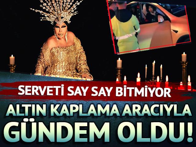 Serveti say say bitmiyor! Altın kaplama aracıyla g&uuml;ndem oldu 