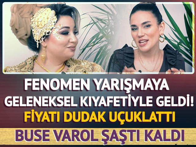 104 bin TL'lik geleneksel kıyafetiyle geldi! Buse Varol şaştı kaldı