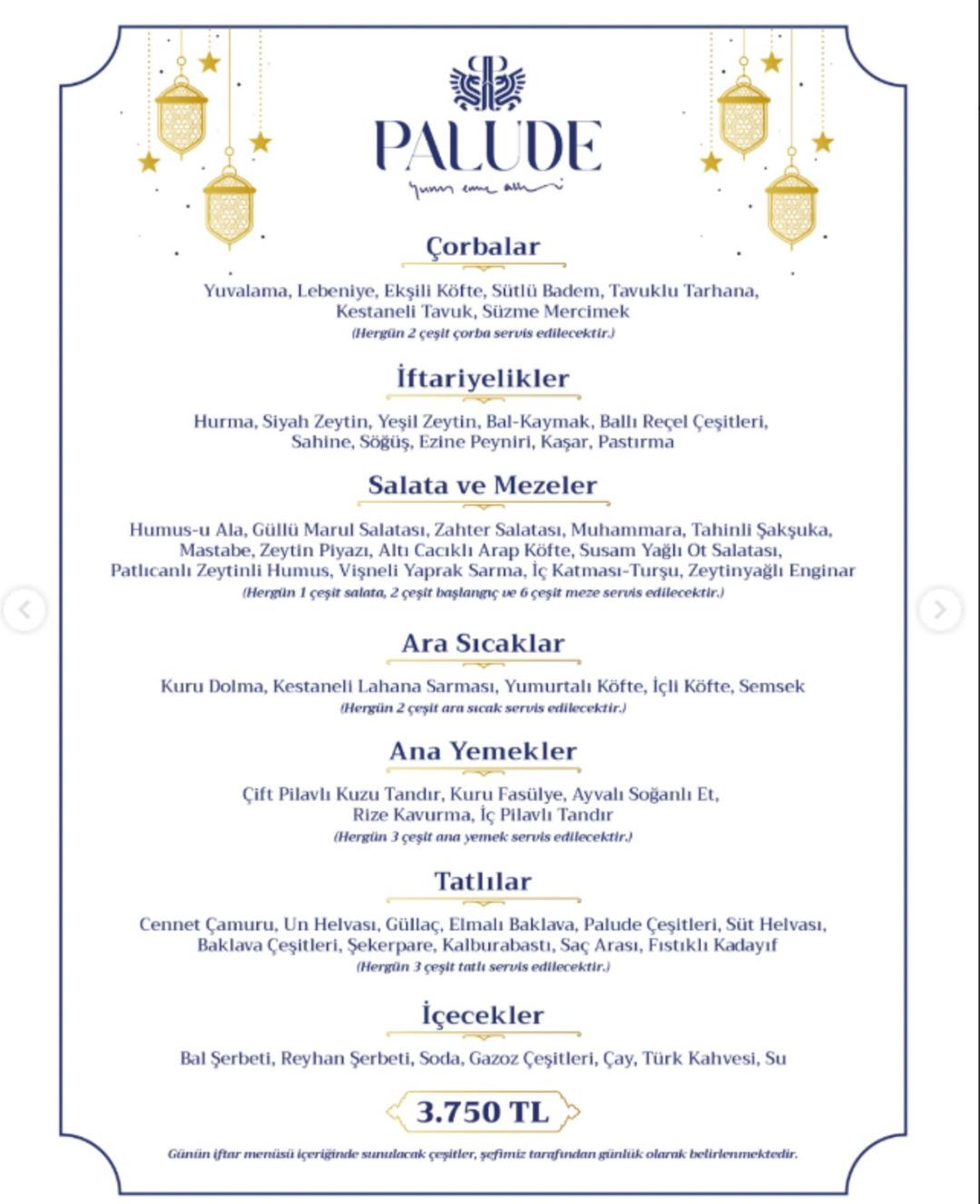 Ramazan&rsquo;da restoranlarda iftar fiyatları el yakıyor! 2.500 TL ile 3.000 TL arasında değişiyor, sosyal medyada tepki var 2