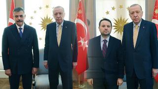 Son dakika: Cumhurbaşkanı Erdoğan, bakanlar G&uuml;rlek ve &Ccedil;ift&ccedil;i'yi kabul etti