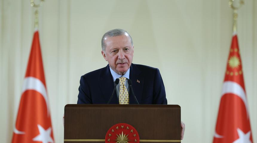 Cumhurbaşkanı Erdoğan: "Ter&ouml;rs&uuml;z T&uuml;rkiye &ccedil;alışmalarında kayda değer mesafe alındı"