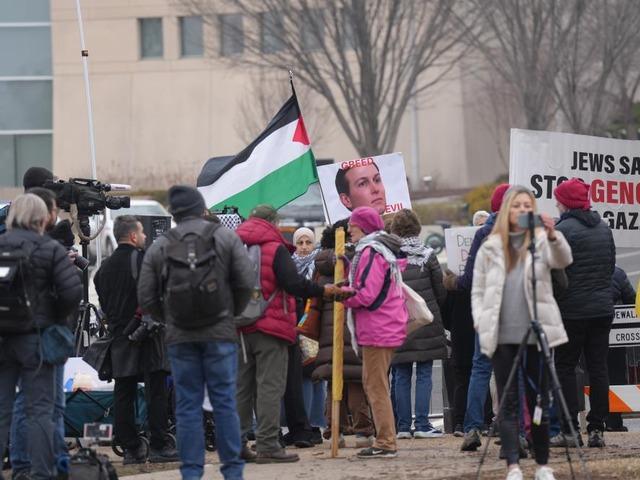 Gazze g&ouml;r&uuml;şmesinde Filistin destek&ccedil;ilerinden protesto: 2 g&ouml;zaltı