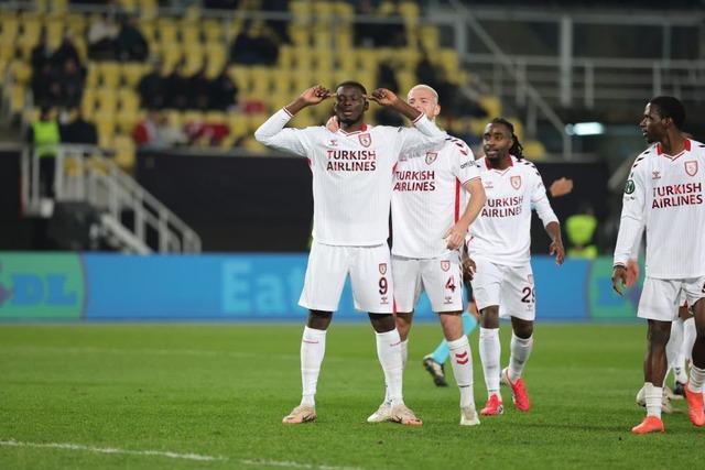 UEFA Konferans Ligi'nde Samsunspor deplasmanda KF Shkendija'yı 1-0 mağlup etti
