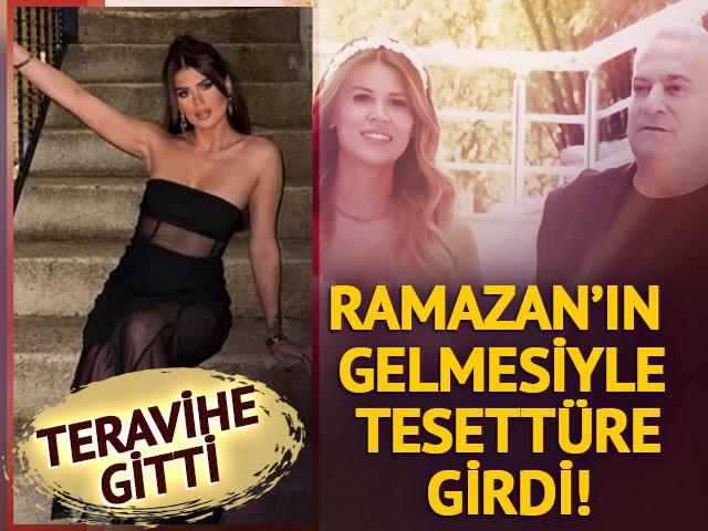 Mehmet Ali Erbil&rsquo;in eşi G&uuml;lseren Ceylan tesett&uuml;re girdi! Oru&ccedil; tutup teravihe gitti