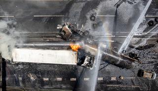 Şili'deki korkun&ccedil; patlama kamerada! 