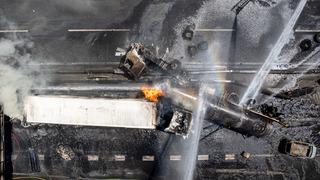 Şili'deki korkunç patlama kamerada! Gaz yüklü tanker devrildi, ölü ve yaralılar var