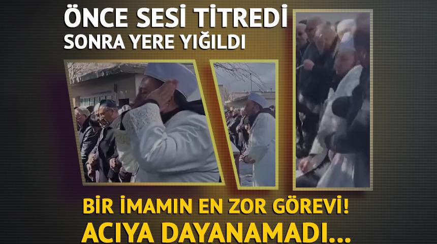 Acıya dayanamadı, cenaze namazında fenalık ge&ccedil;irdi