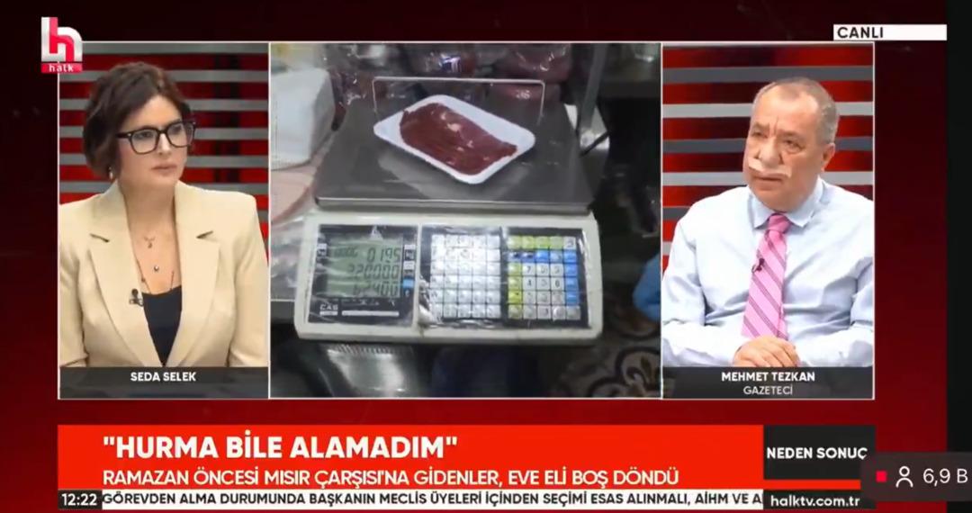 Canlı yayında ramazan pidesi fiyatını şaşırıp bir 0 daha ekleyince g&uuml;ndem oldu: "350 TL nereden &ccedil;ıktı?"  2