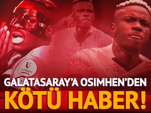 Galatasaray'da son dakika Osimhen depremi! Konyaspor ma&ccedil;ı &ouml;ncesi kadrodan &ccedil;ıkarıldı