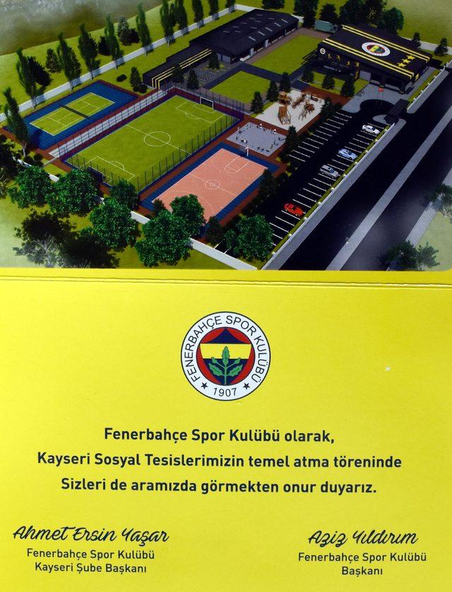 Aziz Yıldırım, Kayseri'de Fenerbahçe Sosyal Tesisleri'nin temelini atacak