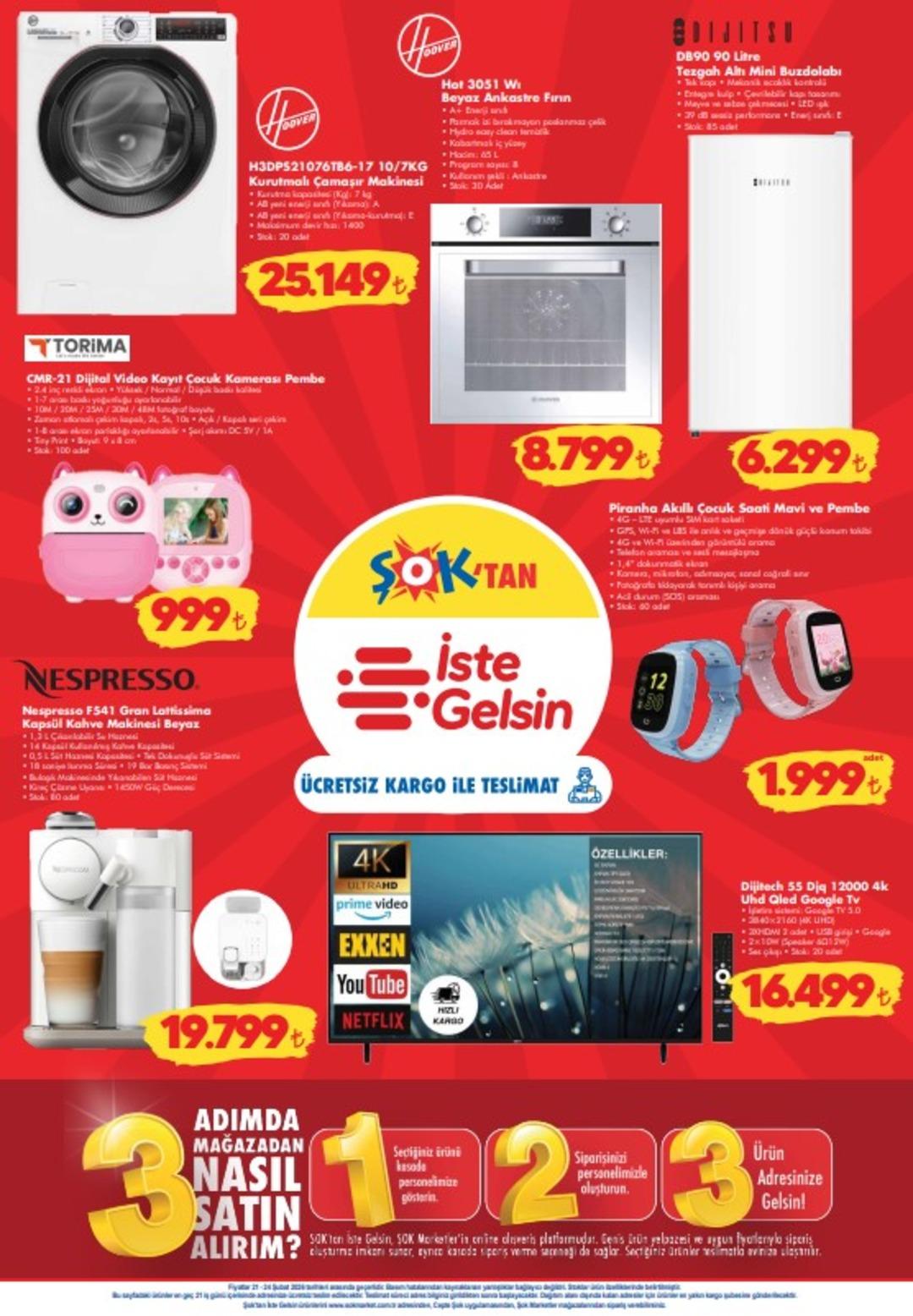 ŞOK a Nespresso kapsül kahve makinesi geliyor! 21 Şubat 2026 ŞOK aktüel katalog yayında! 3