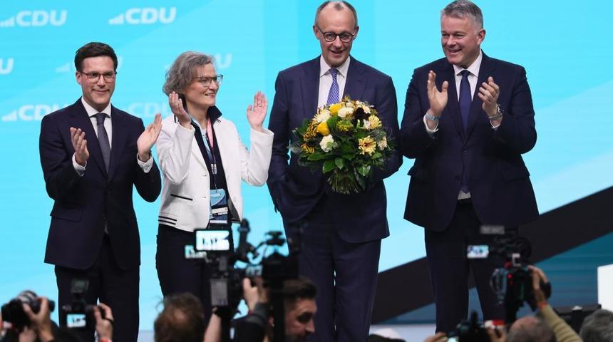 Almanya Başbakanı Merz, y&uuml;zde 91,17 oyla yeniden CDU partisi genel başkanı se&ccedil;ildi