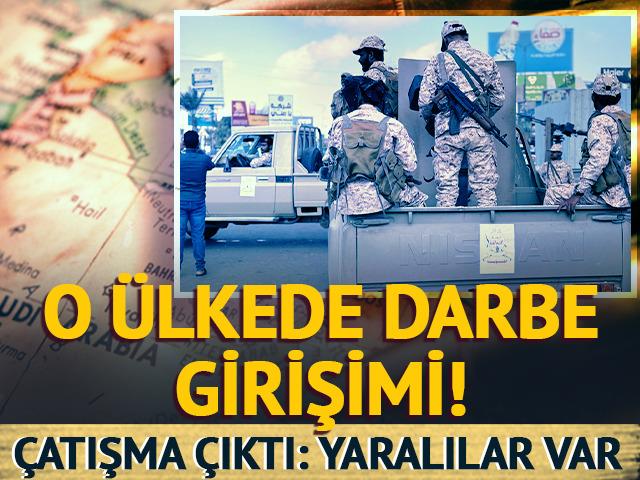 O &uuml;lkede darbe girişimi! &Ccedil;atışma &ccedil;ıktı