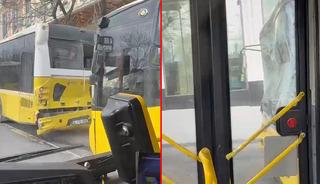 Fatih'te 3 İETT otob&uuml;s&uuml; kaza yaptı!