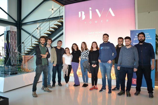 Geleceğin mühendisleri Biva Tower şantiyesini gezdi 1