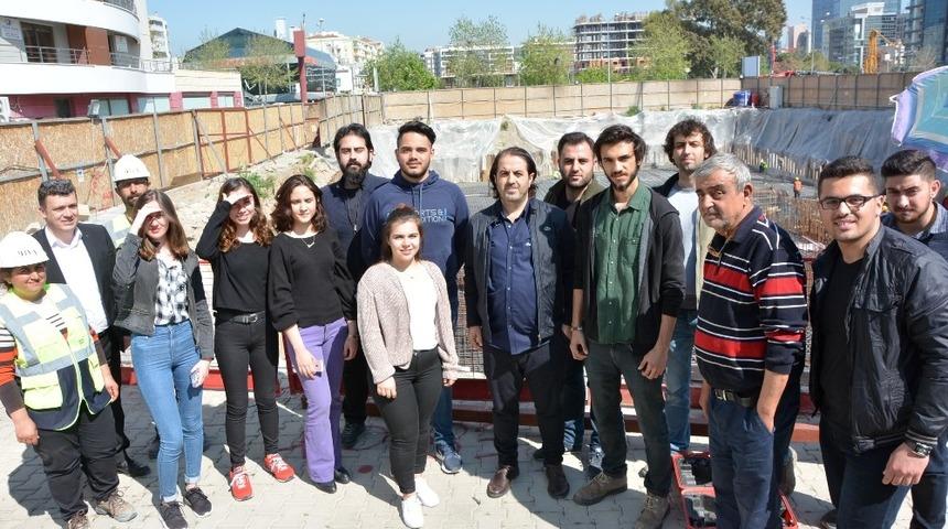 Geleceğin m&uuml;hendisleri Biva Tower şantiyesini gezdi