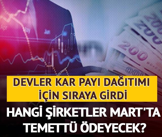 Devler kar payı dağıtımı için sıraya girdi: Hangi şirketler Mart'ta temettü ödeyecek?