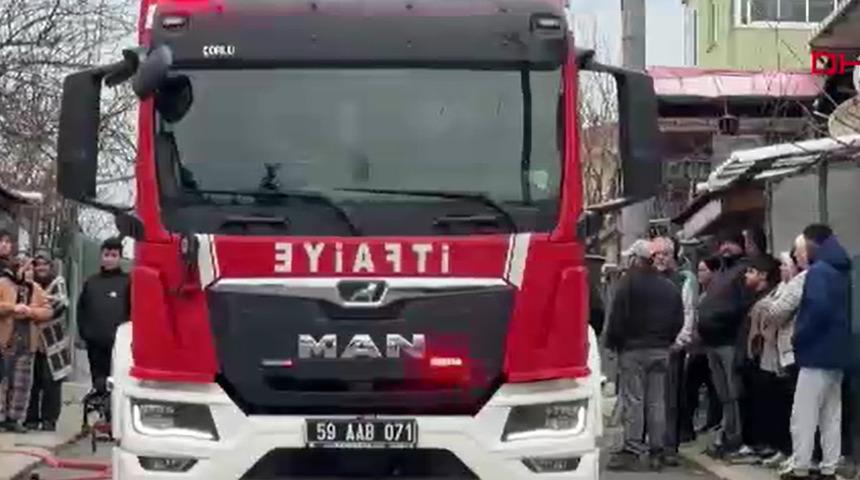 Tekirdağ'da ev yangını b&uuml;y&uuml;meden s&ouml;nd&uuml;r&uuml;ld&uuml;