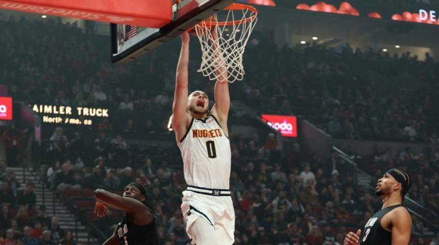 NBA'de Denver Nuggets, rekor kırarak Portland Trail Blazers'ı 157-103 yendi