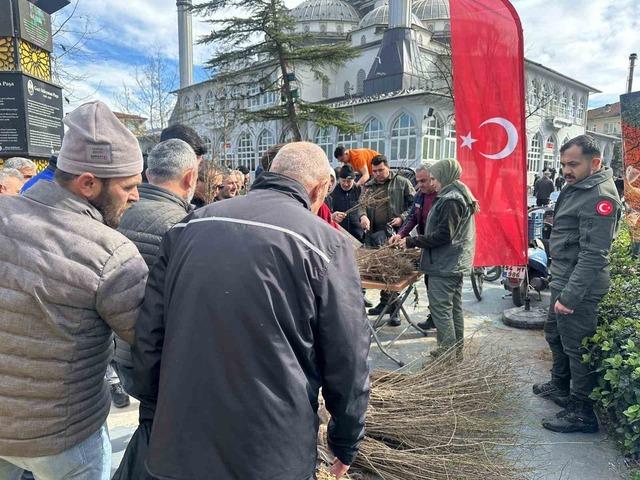 Dağıtılan 2 bin meyve fidesi toprakta hayat bulacak 5