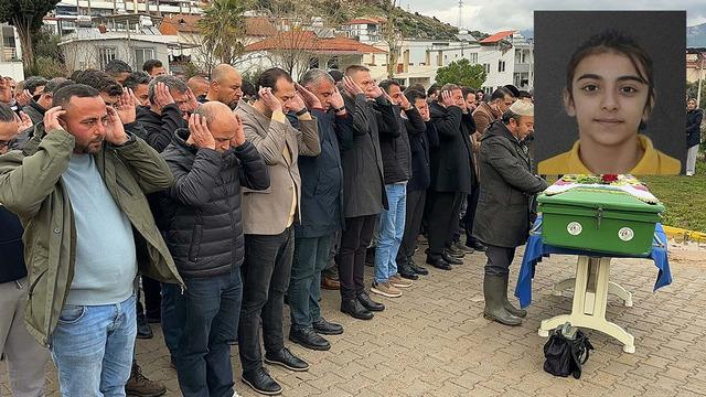 Muğla'da acı olay! Öykü, son yolculuğuna uğurlandı