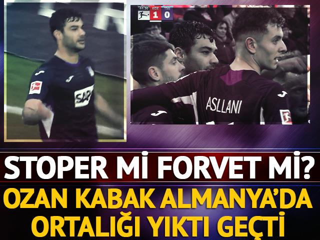 Stoper mi forvet mi? Ozan Kabak Almanya&rsquo;da şov yapıyor!