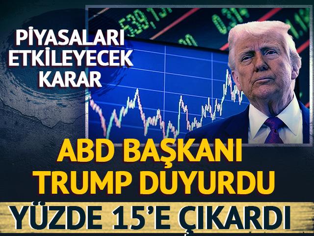 ABD Başkanı Trump duyurdu: K&uuml;resel tarife oranını y&uuml;kseltti