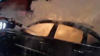 Yozgat'ta otomobilde yangın