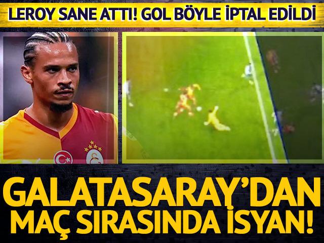 Konyaspor'a karşı Galatasaray'ın gol&uuml; VAR'dan d&ouml;nd&uuml;! Ma&ccedil; sırasında isyan etti