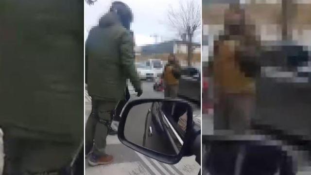 Trafikte silah çeken şüpheli kıskıvrak yakalandı