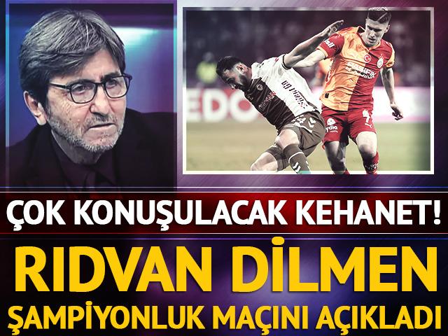 Galatasaray'ın puan kaybı sonrası Rıdvan Dilmen'den &ccedil;ok konuşulacak şampiyonluk kehaneti!
