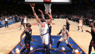 NBA'de Knicks, son &ccedil;eyrekte 18 sayı geriden gelerek Rockest'ı mağlup etti