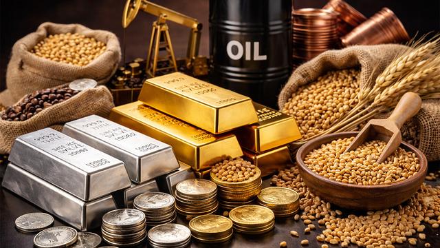 Emtia piyasalarında ABD r&uuml;zgarı! Altın ve g&uuml;m&uuml;ş y&uuml;kseldi, kakao sert d&uuml;şt&uuml;