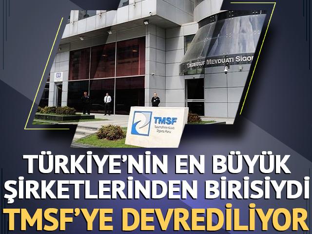 T&uuml;rkiye'nin en b&uuml;y&uuml;k şirketlerinden birisiydi: TMSF'ye devrediliyor
