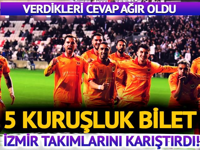 İzmir derbisinde "5 kuruş" kaosu! Altay'ın bilet misillemesine Tire FK'dan olay yanıt: "B&uuml;y&uuml;k Altay'ı nasıl muhta&ccedil; ettiniz a&ccedil;ıklayın!"