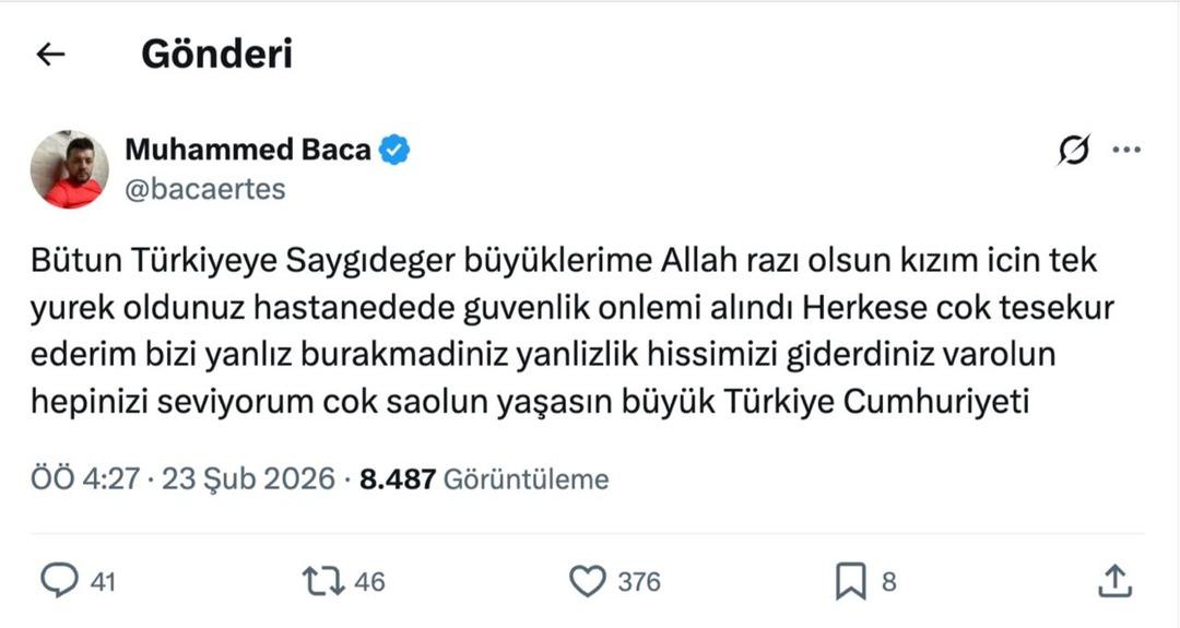 Bakan G&uuml;rlek duyurmuştu! T&uuml;rkiye nin konuştuğu babadan teşekk&uuml;r geldi 3