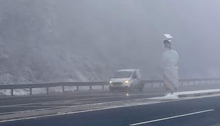 Bolu Dağı'nda sis etkili oluyor