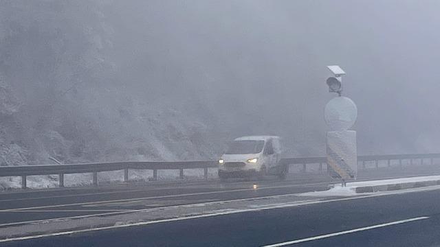 Bolu Dağı'nda sis etkili oluyor