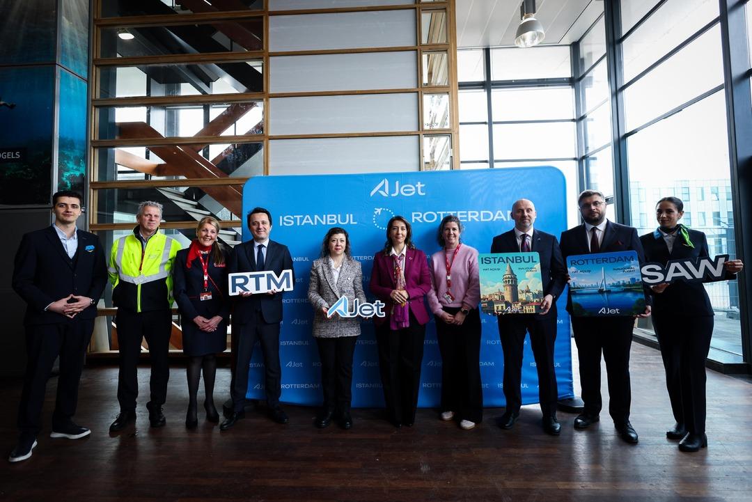 AJet in İstanbul-Rotterdam seferleri başladı! 1