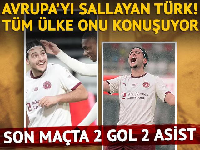 Avrupa'yı sallayan T&uuml;rk! Son ma&ccedil;ında 2 gol 2 asist yaptı: T&uuml;m &uuml;lke onu konuşuyor