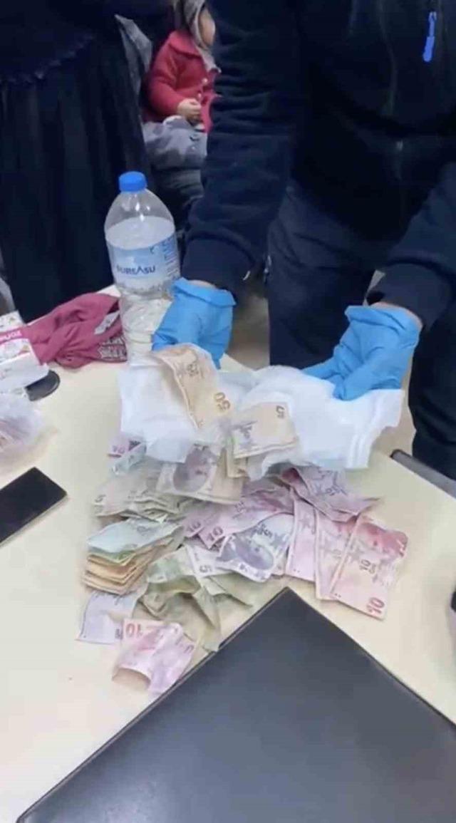 Dilencilik parasını &ccedil;ocuk bezine sakladılar 1