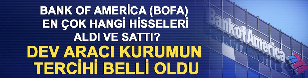  Bank of America (BofA) en &ccedil;ok hangi hisseleri aldı ve sattı? Dev aracı kurumun tercihi belli oldu