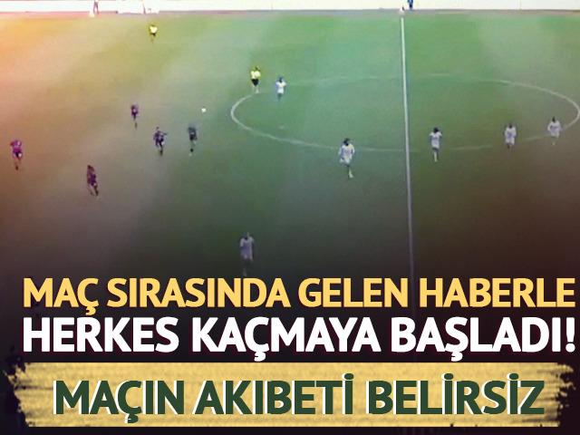 Ma&ccedil; sırasında haber geldi, herkes soyunma odasına ka&ccedil;tı! İnanılmaz olay