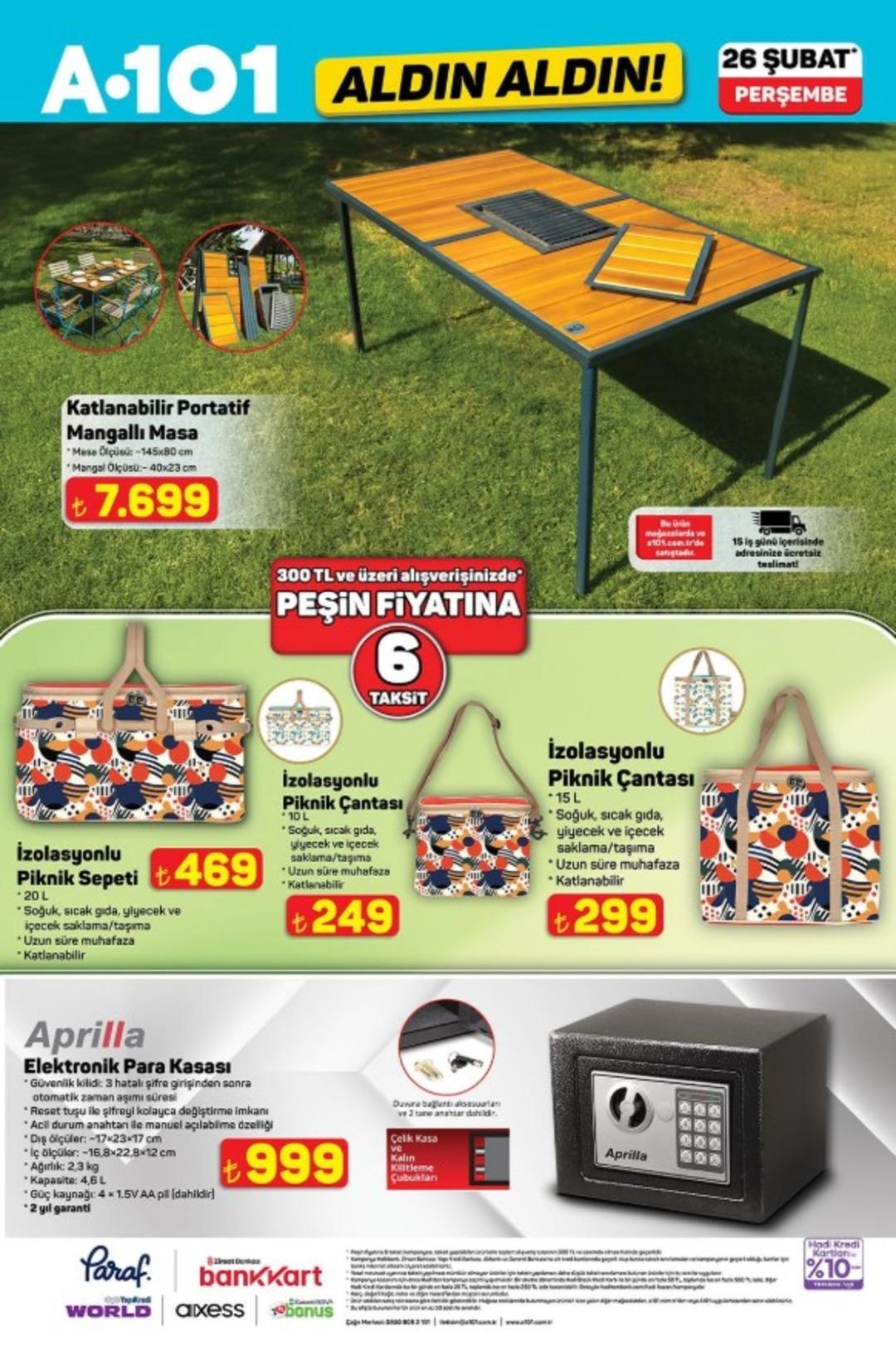 A101 e elektronik para kasası geliyor! 26 Şubat  2026 A101 katalog yayınlandı! 7