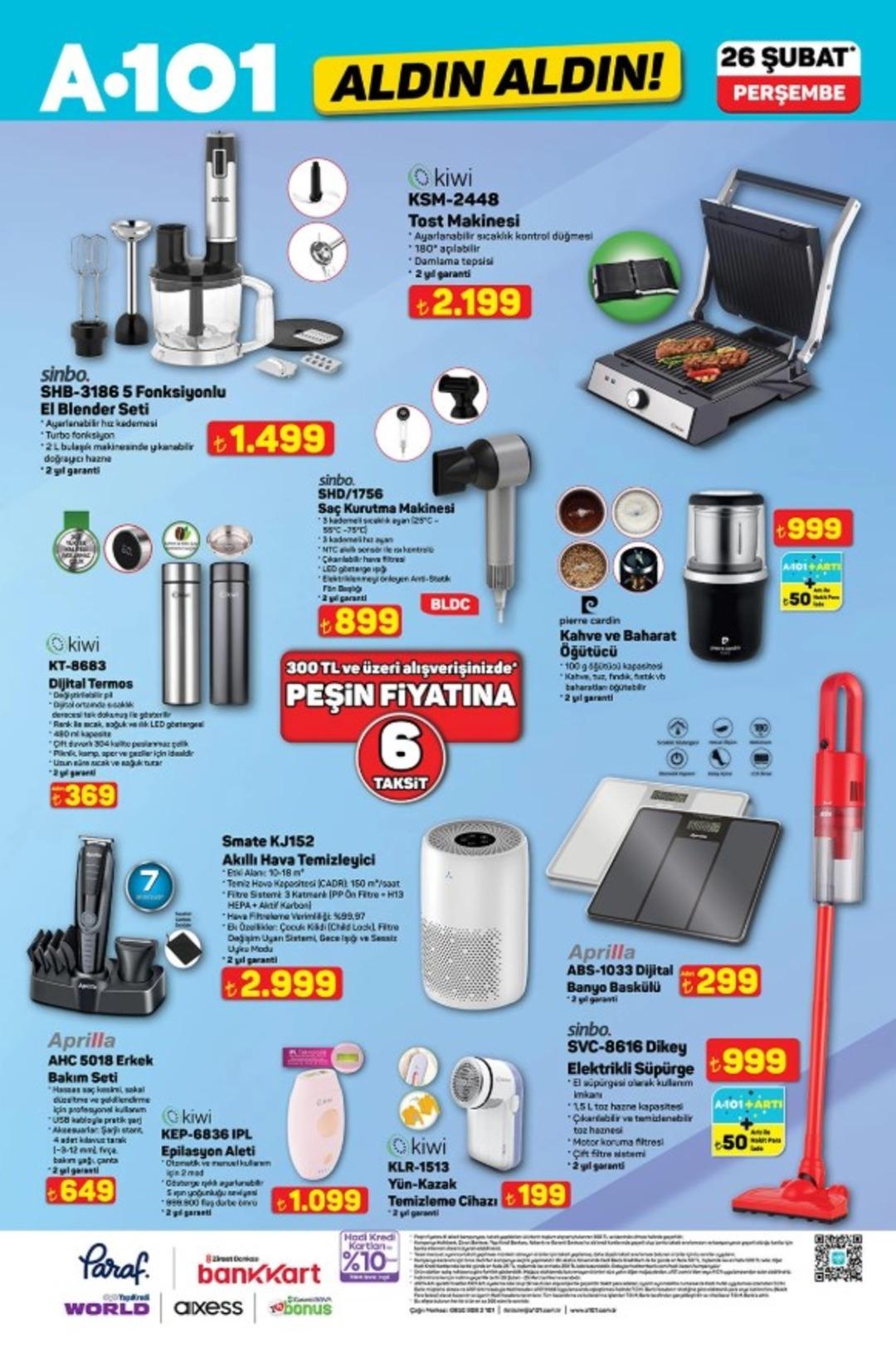 A101 e elektronik para kasası geliyor! 26 Şubat  2026 A101 katalog yayınlandı! 8